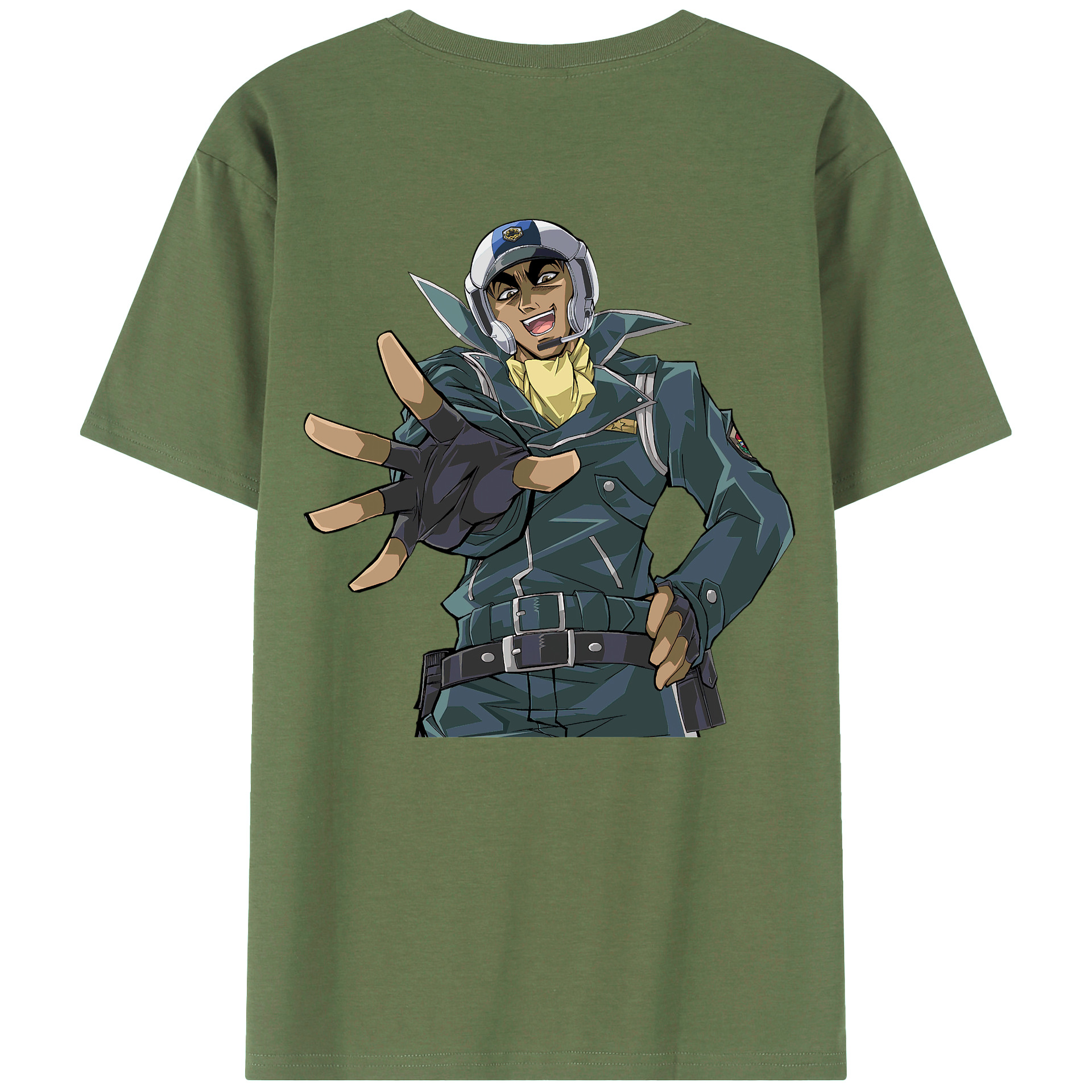 （画像用） 遊☆戯☆王 Yu-Gi-Oh! 綿100％ メンズ半袖Tシャツ（バックプリント） 通気性